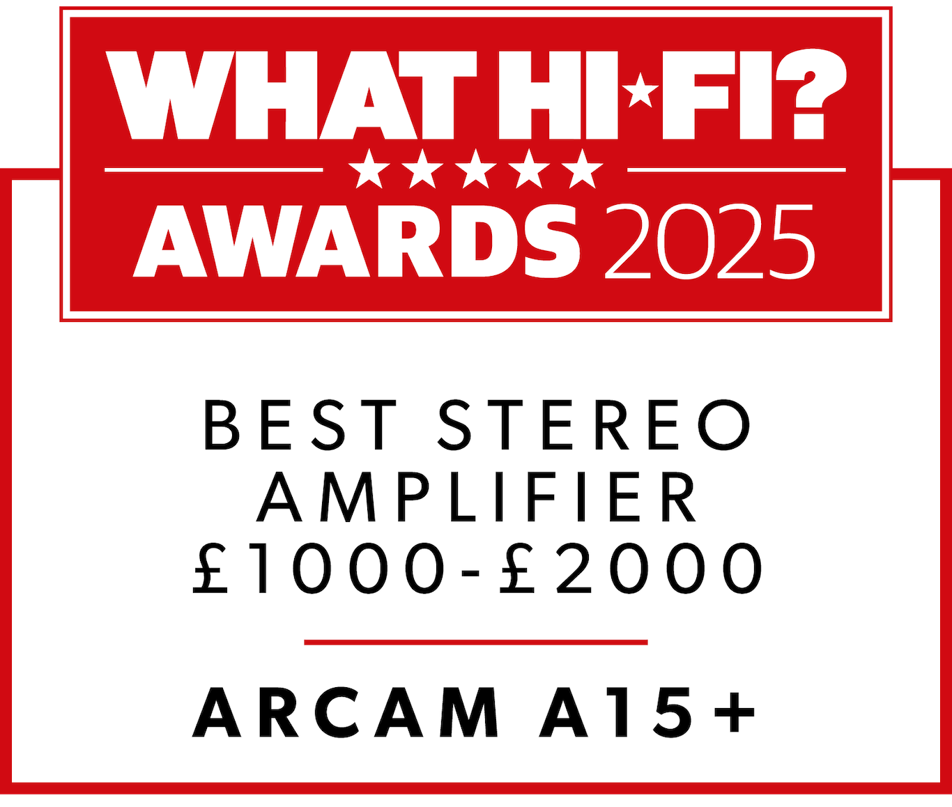 ARCAM A15+ WHATHIFI AWARD